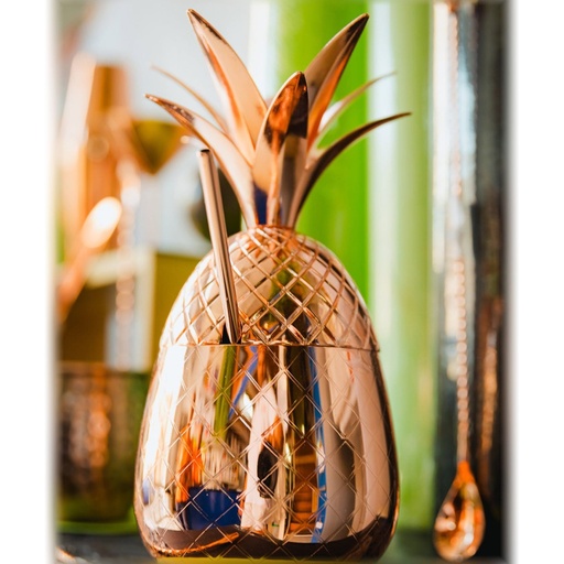 Set de 2 vasos de cóctel con forma de piña 1