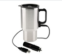 Mug térmico de acero 450 ml con calentador para auto 1