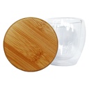 Vaso Vidrio doble Pared con Tapa 1