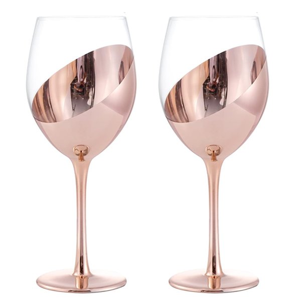 Set de 2 Copas de Vino Encobrizado 1