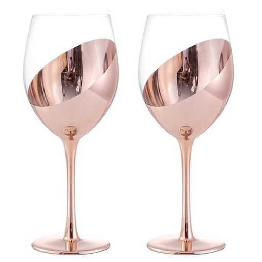 Set de 2 Copas de Vino Encobrizado 1
