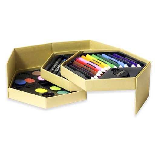 Set de lápices de colores, ceras y acuarelas 1