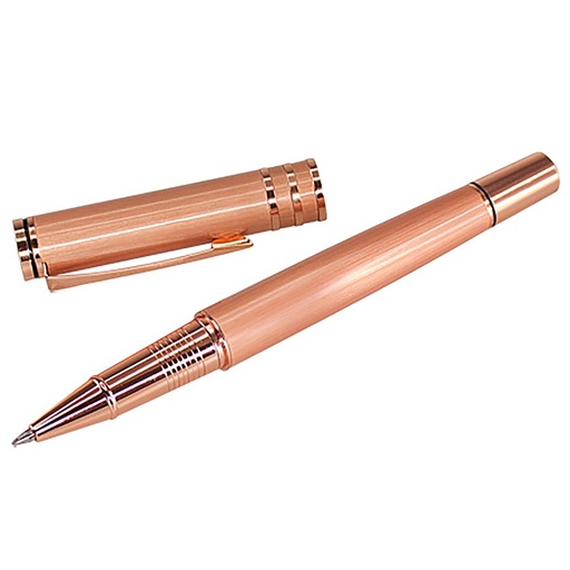 Bolígrafo roller acabado cobre con estuche 1