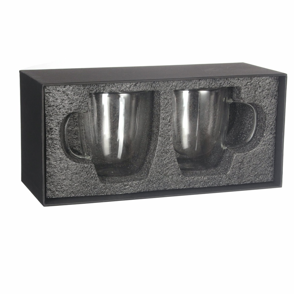 Vaso Vidrio Doble Pared SET Ø 8,6 cm. x 10,2 cm. x 12 cm 1