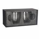 Vaso Vidrio Doble Pared SET Ø 8,6 cm. x 10,2 cm. x 12 cm 1
