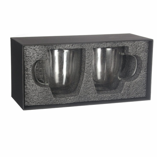 Vaso Vidrio Doble Pared SET Ø 8,6 cm. x 10,2 cm. x 12 cm 1