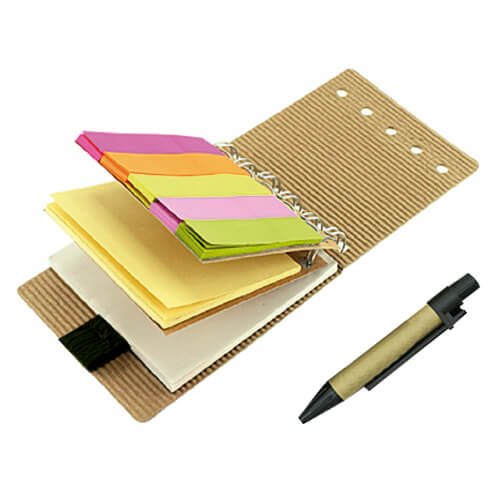 Set de notas adhesivas mini y bolígrafo 8 × 10,5 cm 2