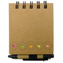 Set de notas adhesivas mini y bolígrafo 8 × 10,5 cm 3