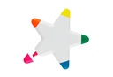 Destacador con forma de estrella 5 colores 2
