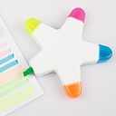 Destacador con forma de estrella 5 colores 3