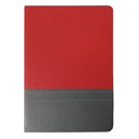 Libreta de cuerina bicolor 14,5 × 21 cm 1