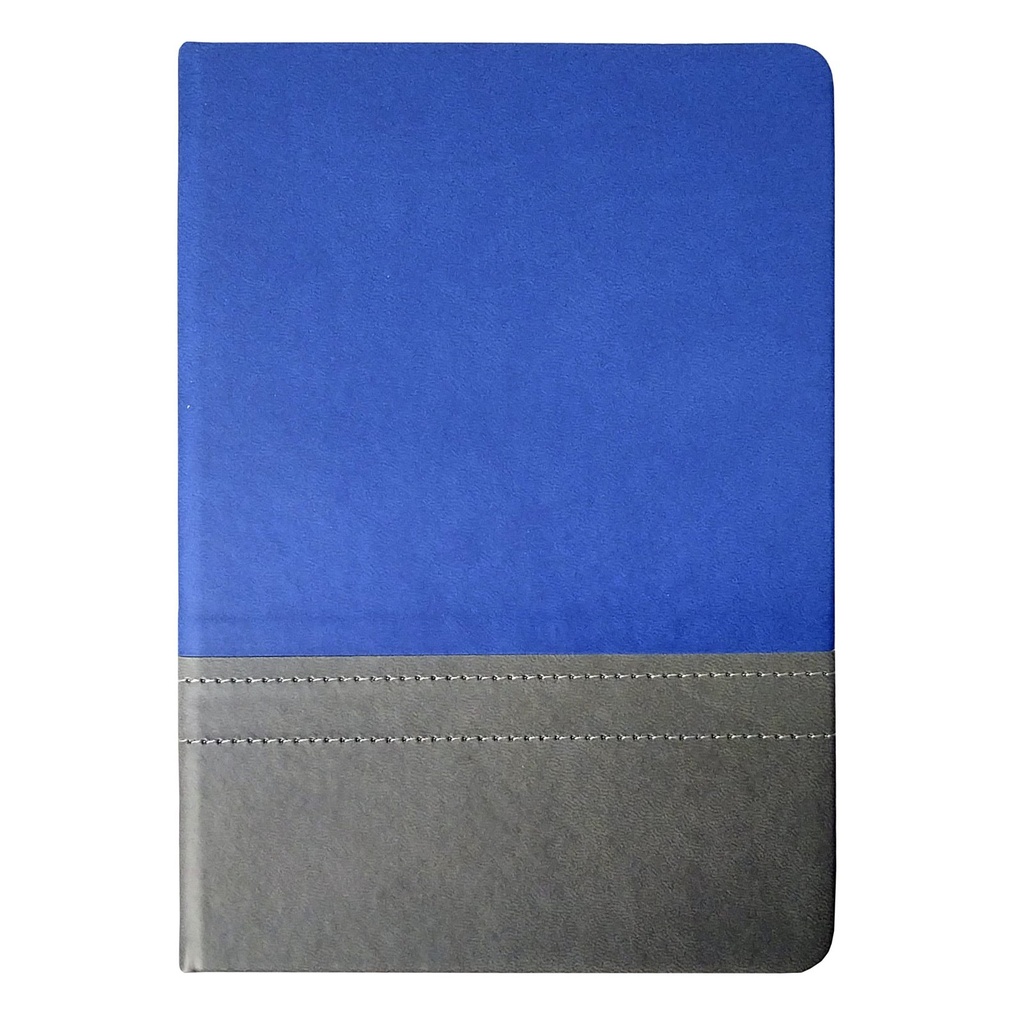 Libreta de cuerina bicolor 14,5 × 21 cm 2