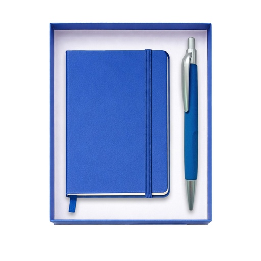 Set de regalo con libreta de cuerina y bolígrafo 9 × 14 cm 1