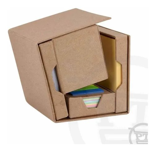 Memo set cubo de cartón 10 × 10 cm 2