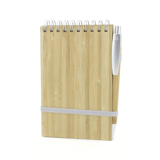Libreta de bambú con bolígrafo 9 × 14 cm 1