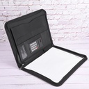 Carpeta de cuerina con calculadora y block A4 3