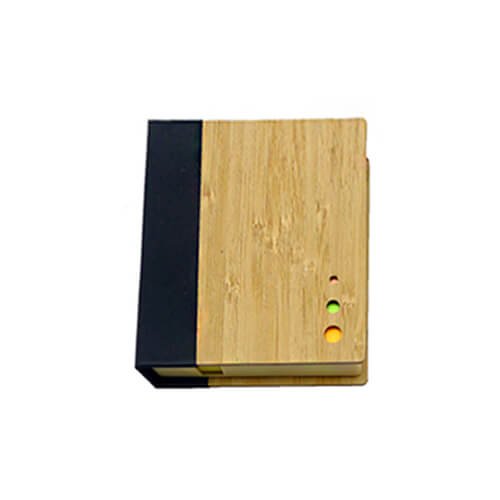 Set de notas adhesivas con tapa de bambú 12 × 10,5 cm 1