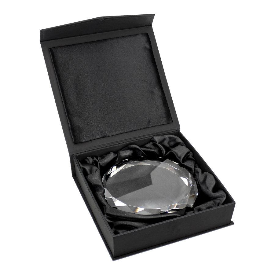 Galvano de cristal facetado redondo de 12,5 cm 1
