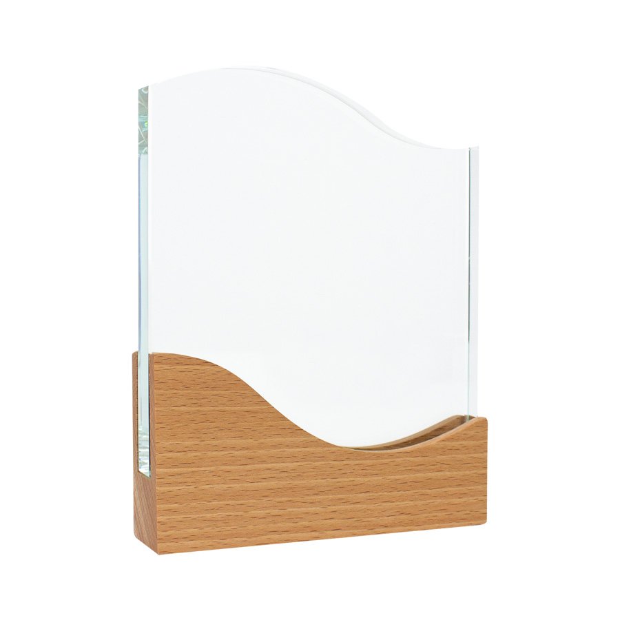 Galvano de madera y cristal 19,5 × 15 cm 1