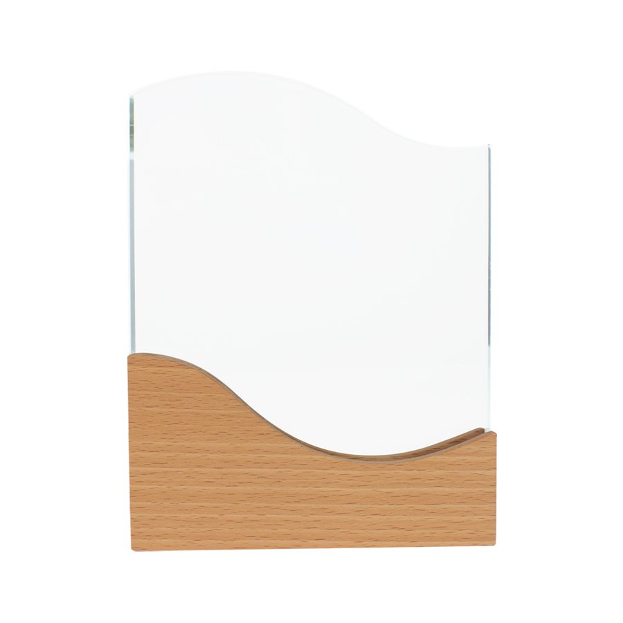 Galvano de madera y cristal 19,5 × 15 cm 2