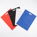Bolsa reutilizable de TNT plana termosellada 34 × 45 cm 1