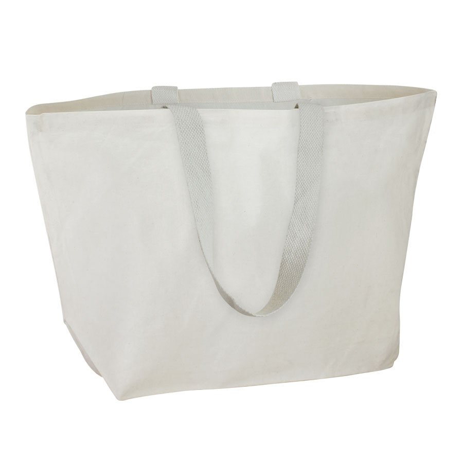 Bolsa grande de algodón natural 60 × 40 × 19 cm de 150 g/m² 1