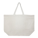 Bolsa grande de algodón natural 60 × 40 × 19 cm de 150 g/m² 3