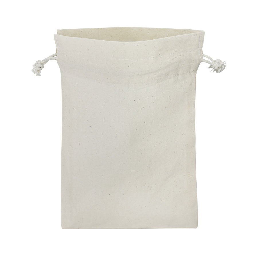 Bolsa tipo saco de algodón natural 20 × 29 cm de 120 g/m² 1