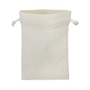 Bolsa tipo saco de algodón natural 20 × 29 cm de 120 g/m² 1