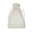 Bolsa tipo saco de algodón natural 20 × 29 cm de 120 g/m² 3