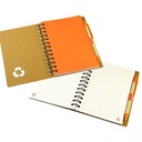 Cuaderno ecológico de tapa dura 13 × 18 × 1,2 cm 2