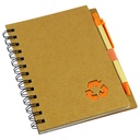 Cuaderno ecológico de tapa dura 13 × 18 × 1,2 cm 3