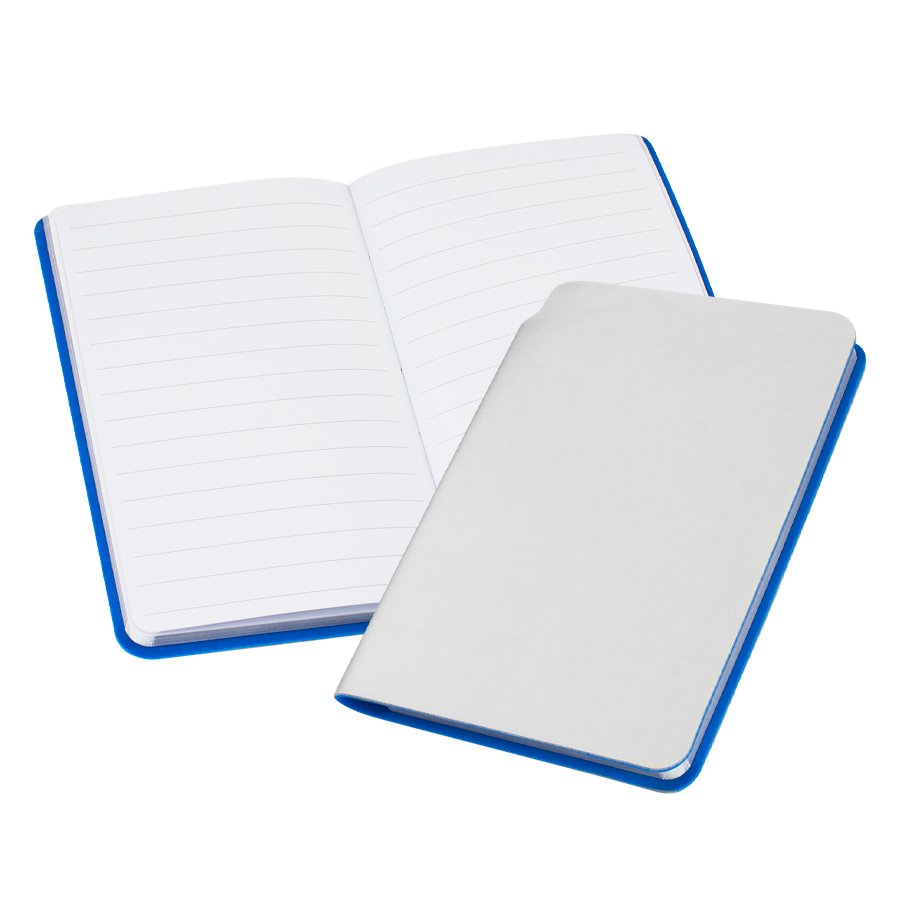 Libreta de cuerina plateada 10 × 14 × 1 cm 1