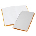 Libreta de cuerina plateada 10 × 14 × 1 cm 2