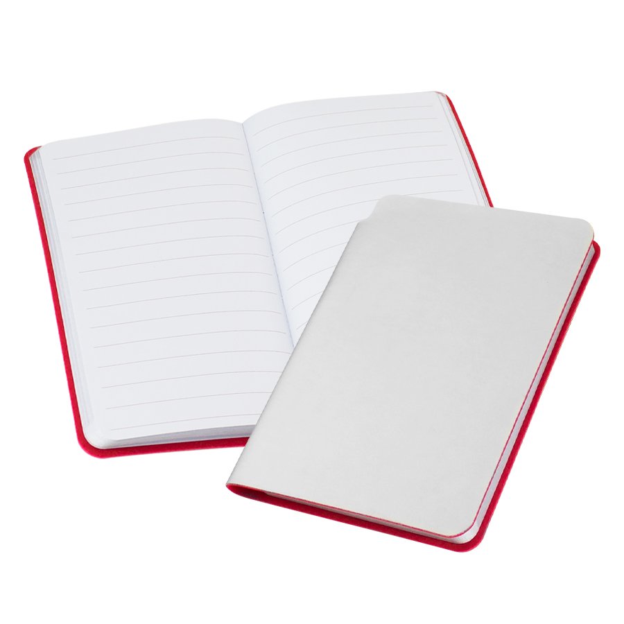 Libreta de cuerina plateada 10 × 14 × 1 cm 3