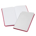 Libreta de cuerina plateada 10 × 14 × 1 cm 3