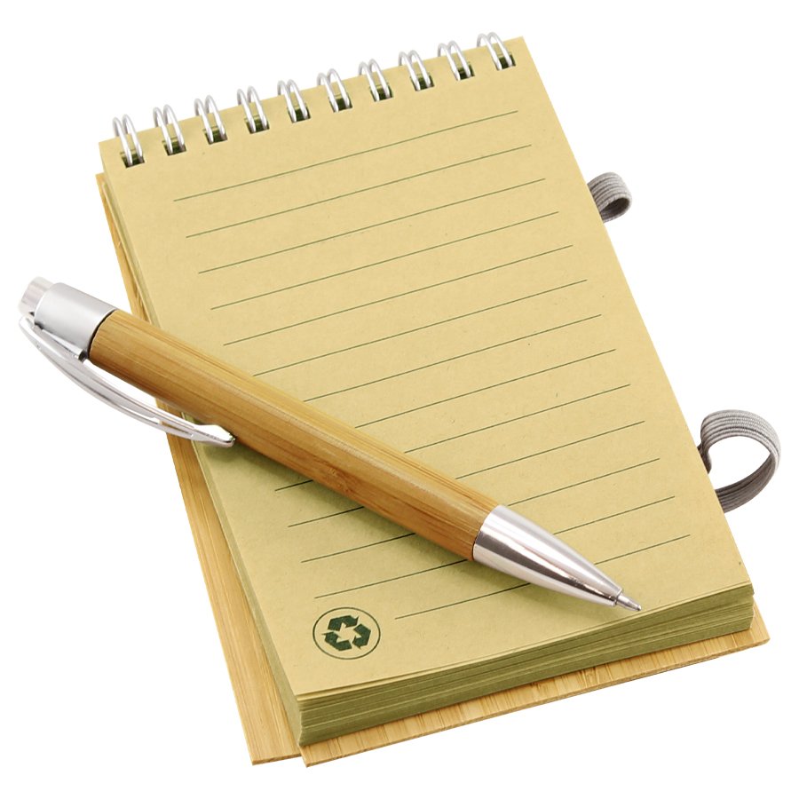 Libreta de bambú 9 × 14 × 1,1 cm 1