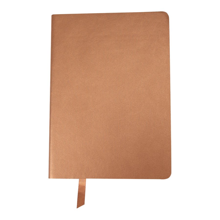 Libreta de cuerina encobrizada 10,5 × 14,5 × 1,3 cm 1