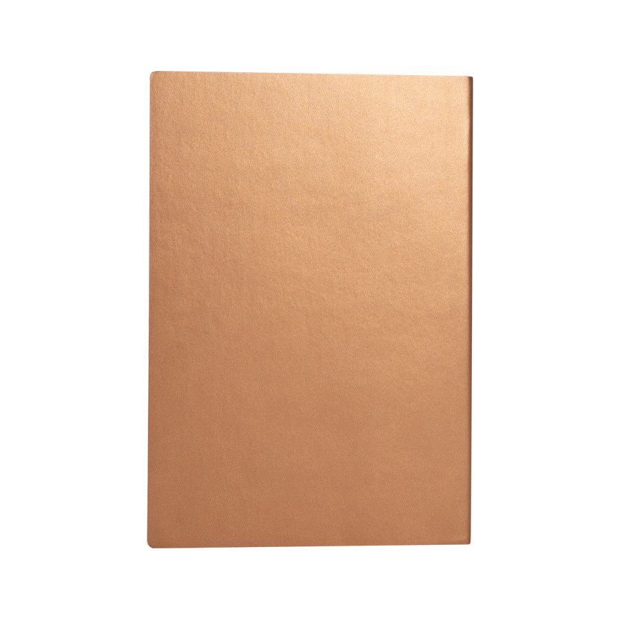 Cuaderno de cuerina encobrizada 14,5 × 21 × 1,3 cm 1