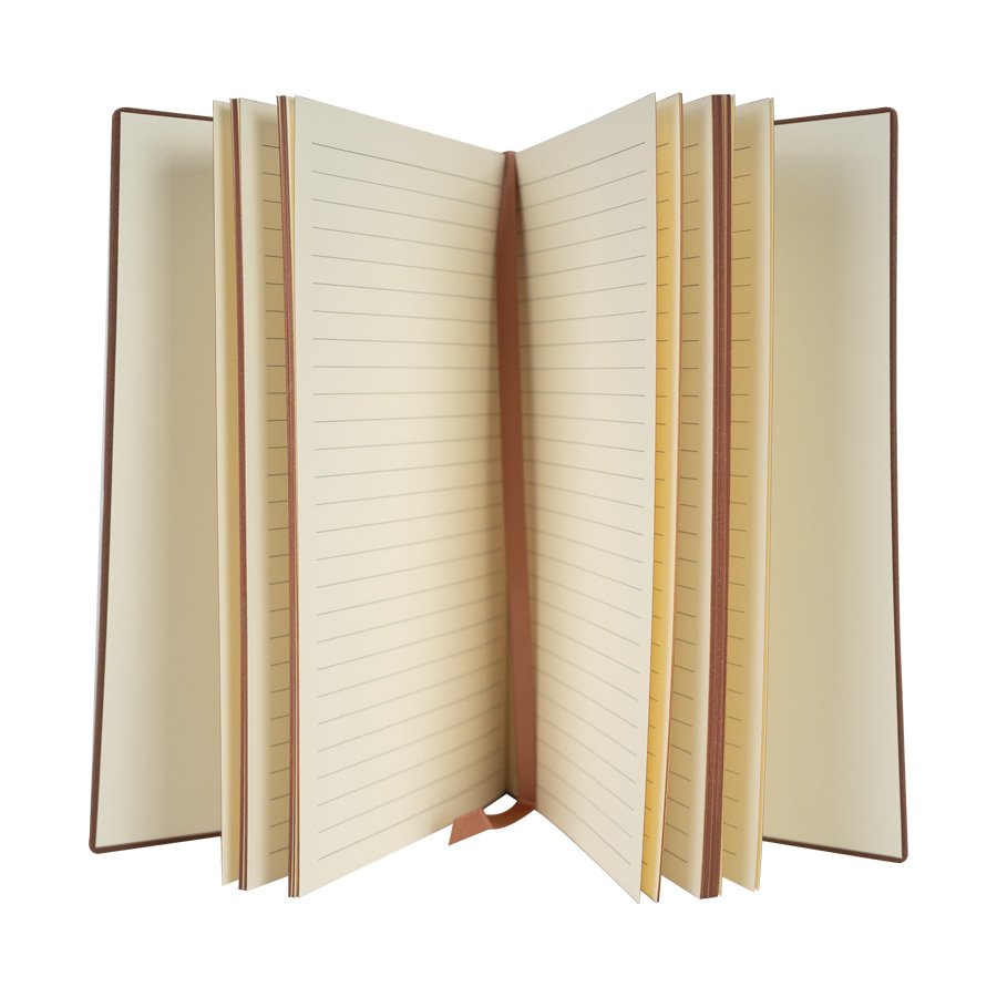 Cuaderno de cuerina encobrizada 14,5 × 21 × 1,3 cm 2