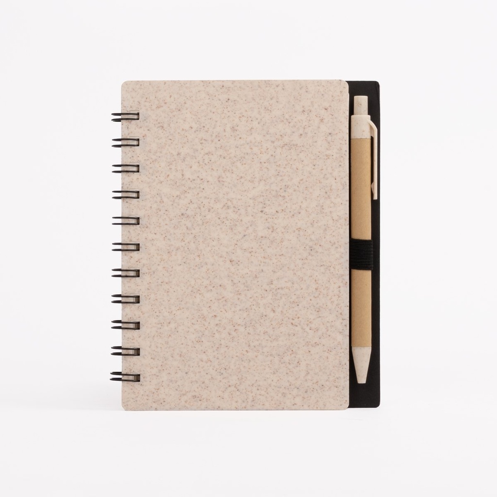 Cuaderno de fibra de trigo 13,2 × 16,1 × 1,6 cm 1