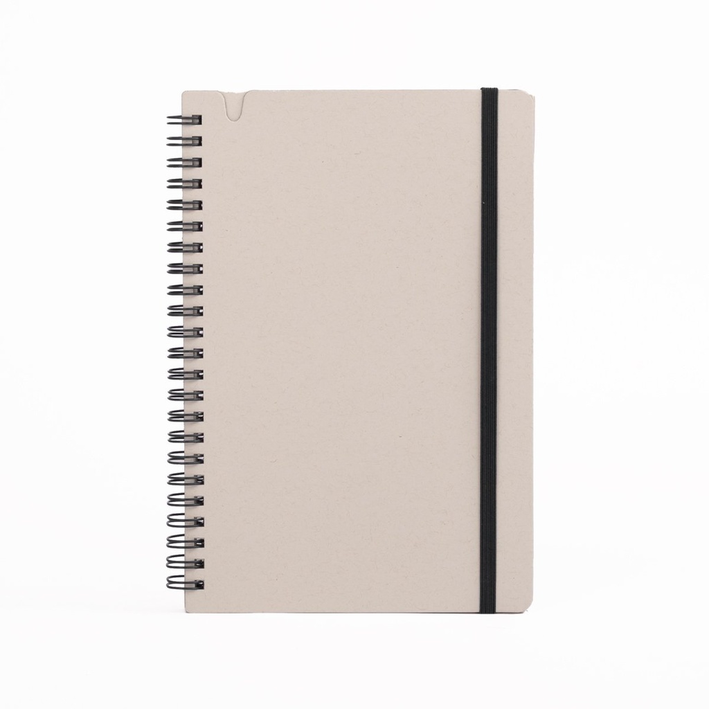 Cuaderno A5 de cartón lácteo reciclado 14,7 × 21 × 1,6 cm 1