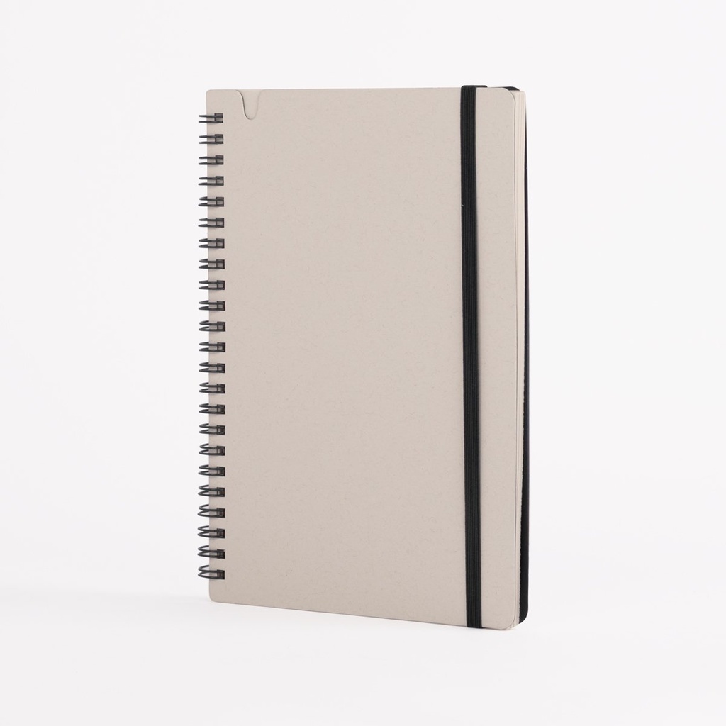 Cuaderno A5 de cartón lácteo reciclado 14,7 × 21 × 1,6 cm 2