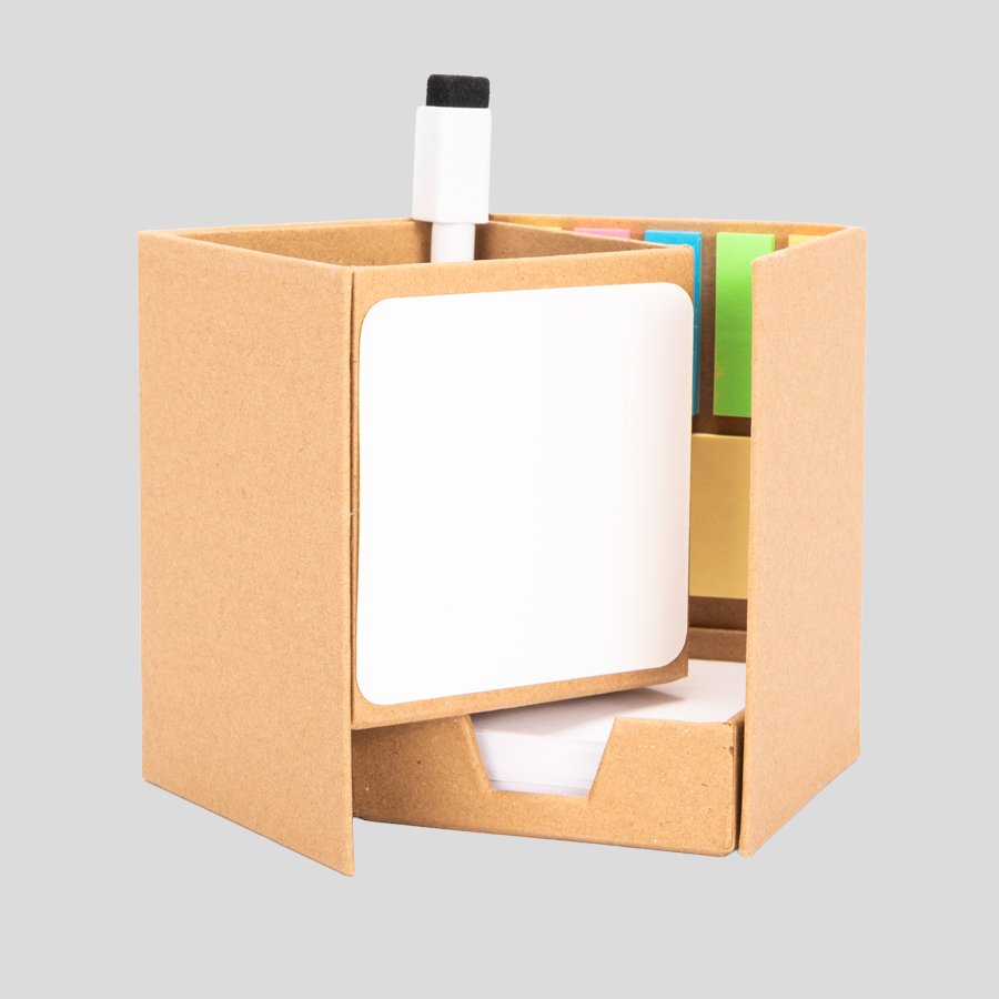 Set de notas con porta lápices 8,4 × 8,4 × 11,2 cm 2