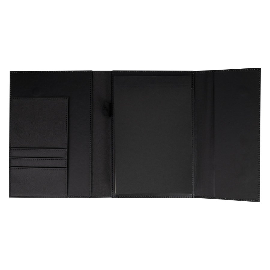 Carpeta con libreta de apuntes de cuerina 13,5 × 20,5 cm 3