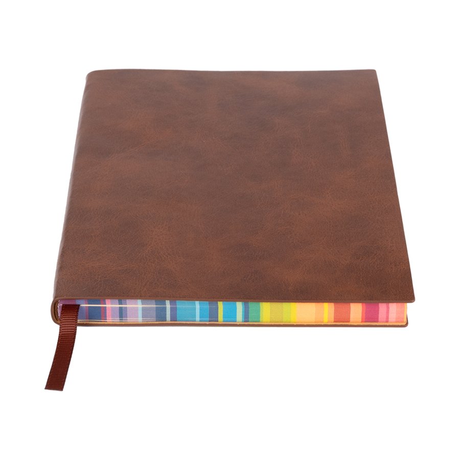Agenda con calendario de cuerina 14,2 × 21 × 1,3 cm 3