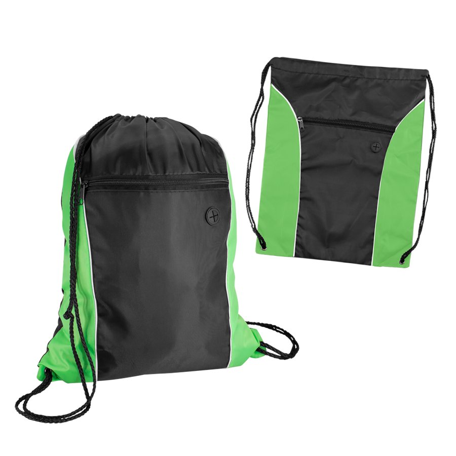 Mochila morral de poliéster 210D con cordón 34 × 44 cm 3