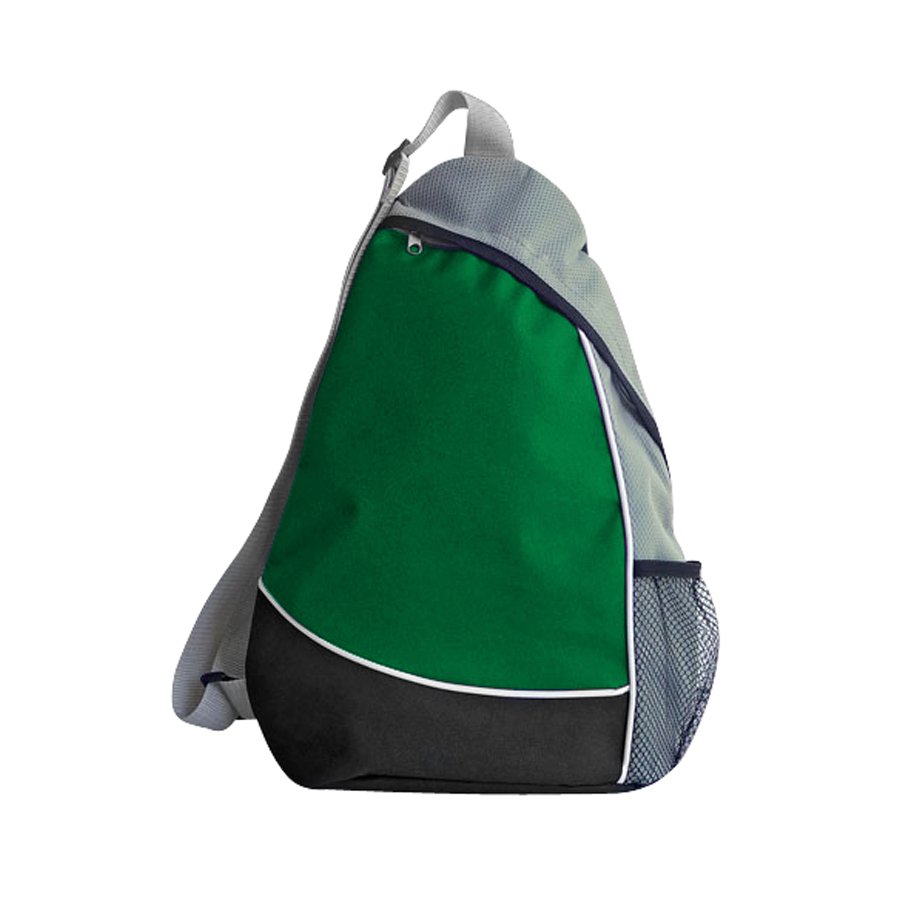 Mochila cruzada bicolor de poliéster 34 × 43 × 9 cm 2