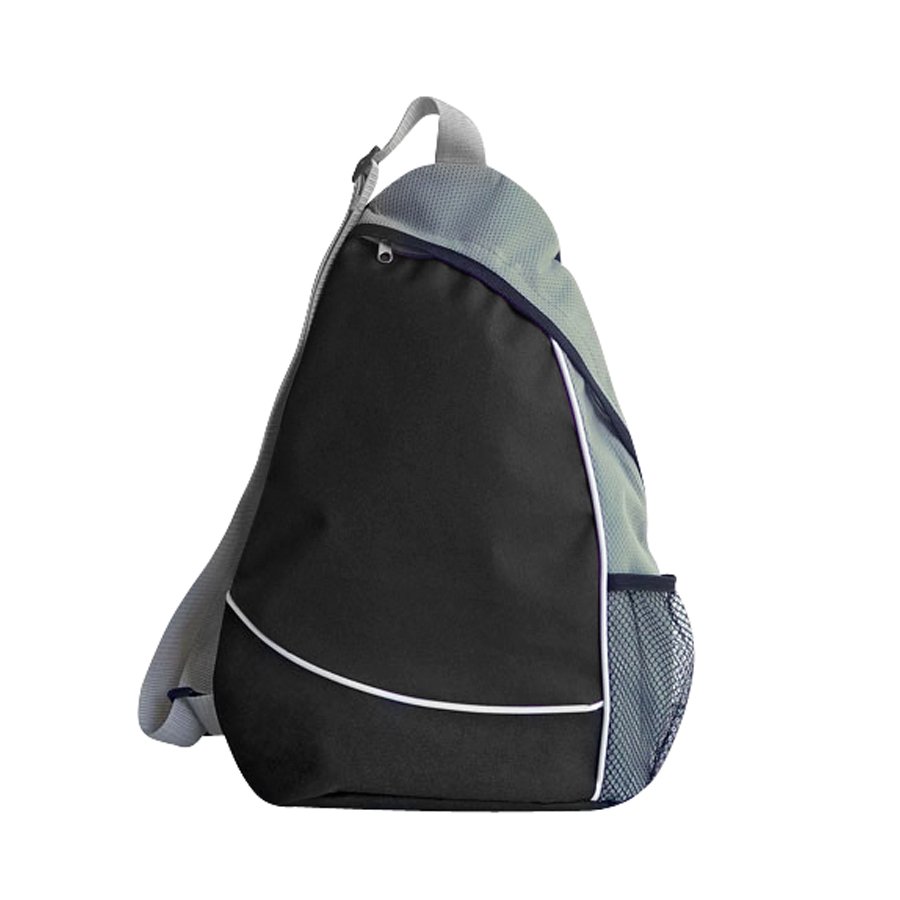 Mochila cruzada bicolor de poliéster 34 × 43 × 9 cm 3