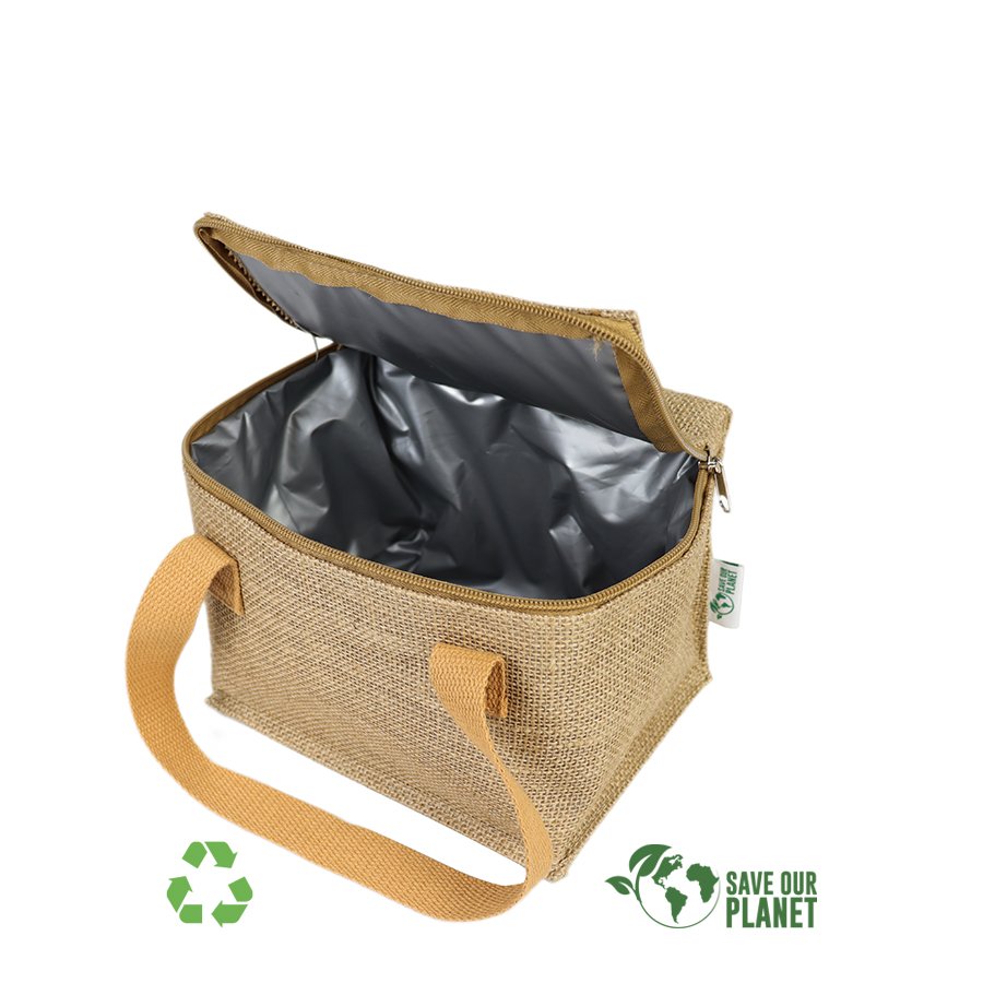 Cooler bag de yute 4 L 20 × 15,5 × 14 cm 3